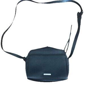 Rebecca Minkoff Mini Avery Crossbody Black Pebbled Leather Purse